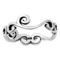 thumbnail image 1 of Filigree Swirl Curl Ring .925 Sterling Silver Band Jewelry Female Male Unisex Size 5, 1 of 4