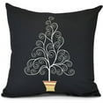 thumbnail image 1 of Filigree Tree, Geometric Print Pillow, 1 of 2
