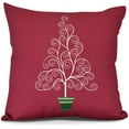 thumbnail image 1 of Filigree Tree, Geometric Print Pillow, 1 of 2