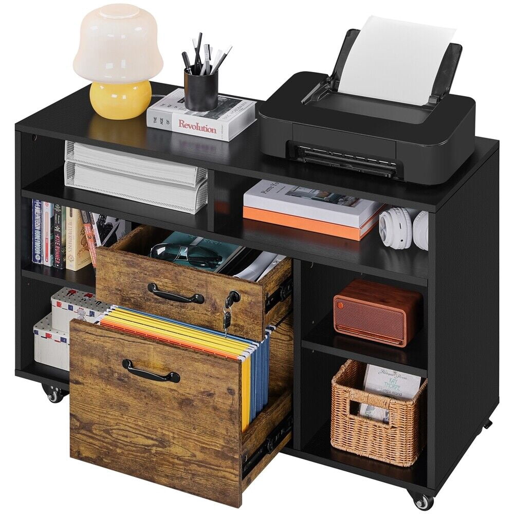 Filing Socket Filing Cabinet 3 Drawer Movable File Cabinets with lock & Socket for ...