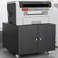 thumbnail image 1 of Modern Black Filing Cabinet with 360掳 Lockable Casters & Adjustable Shelf - Perfect for Office/Workspace (Assembly Required), 1 of 8