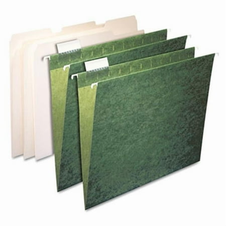 Filing Kit- 25 Manila Folders/25 Green Hanging File Folders- 25 Sets/Box