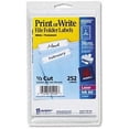 thumbnail image 1 of Avery File Folder Labels Ready To File - Rectangular, White, Multicolor, 1 of 1