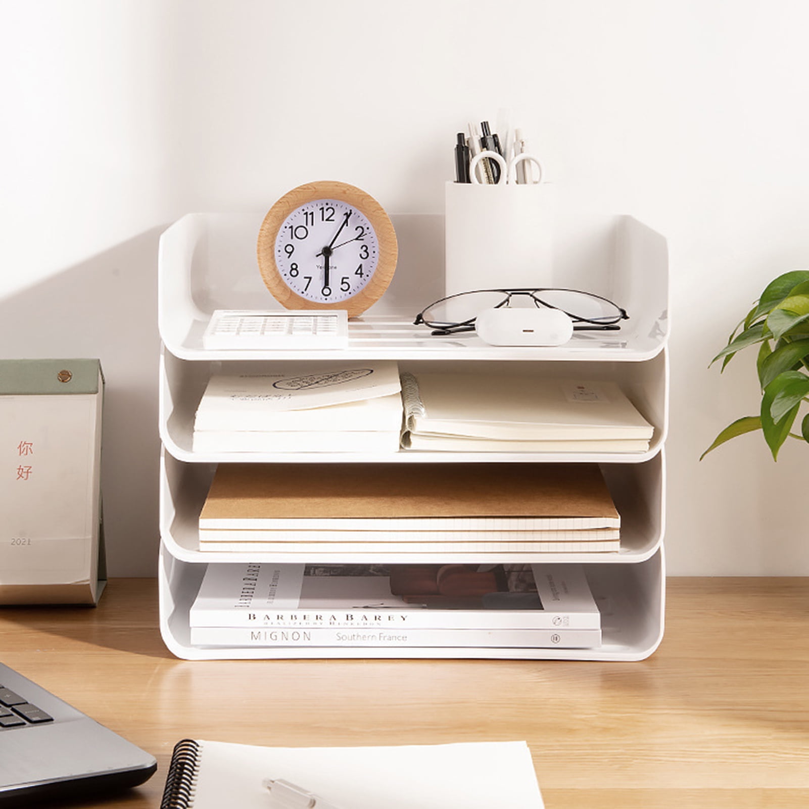Filing Rack Good Load Capacity Non-slip PET Desktop Document Paper ...
