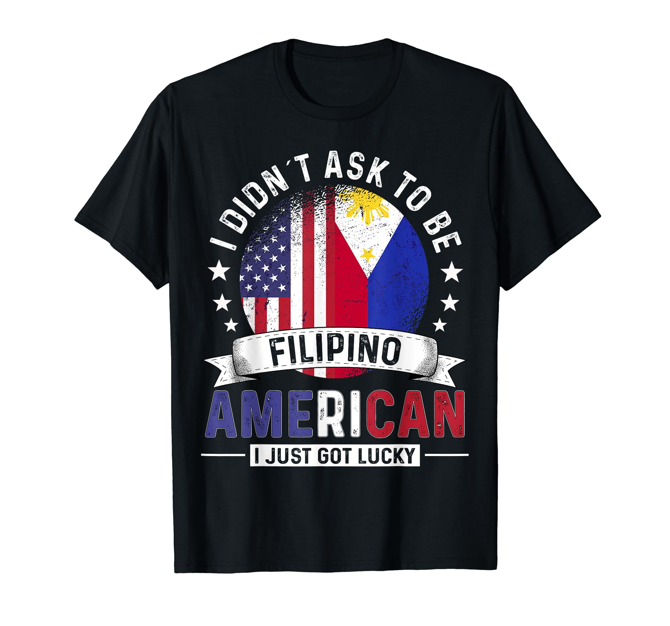 Filipina American Countries Flags Pride Phillipines Flag T-Shirt ...