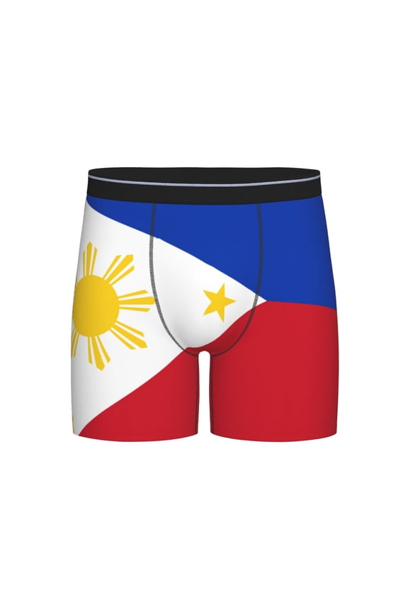 Filipino Flag Boxer Briefs Novelty Underwear With Fly Underwear For Men