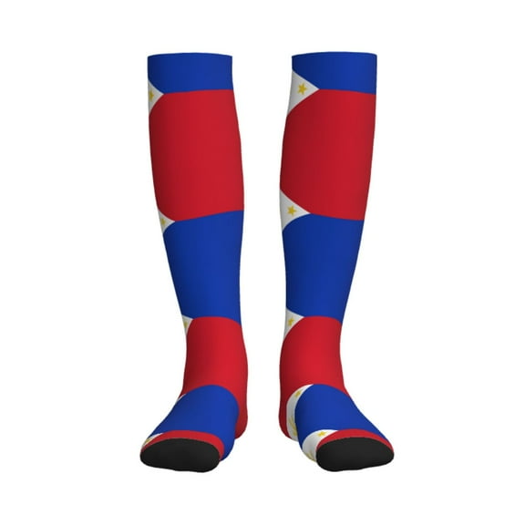 Filipino Flag Compression Socks for Women Men Circulation Graduated Supports Socks for Running Athletic Sports