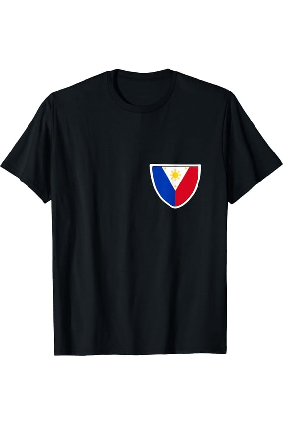 Filipino Flag Pocket Graphic Philippines Men Women Kids Gift T-Shirt