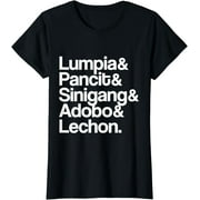 Filipino Food Lumpia Pancit Sinigang Adobo Lechon Sarap Gear T-Shirt