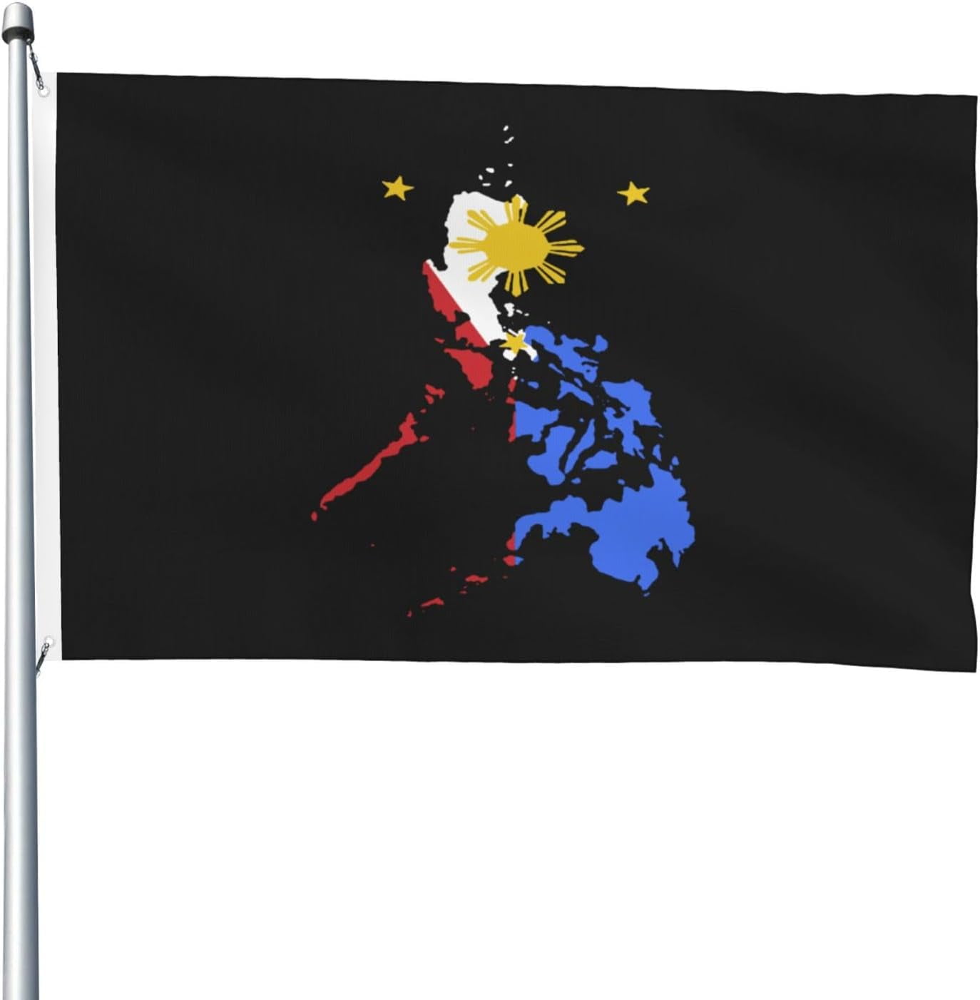 Filipino Map Philippines Flag Flag 4x6 Ft Outdoor Decoration Banner