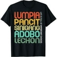 thumbnail image 1 of t-shirt Filipino Philippine Food Lumpia Pancit Sinigang Adobo Lechon T-Shirt mens，black，women，funny，journey，Crew Neck, Short Sleeve,custom clothing patterns.gift, 1 of 4