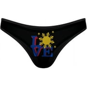 Filipino Sun Love Women's Thong Underwear Seamless Panties No Show T-Back Breathable G-String