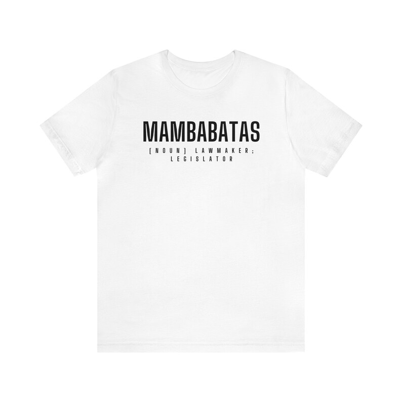Filipino Tee Mambabatas meaning lawmaker, legislator in Tagalog