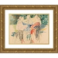 thumbnail image 1 of Filipp Malyavin 14x12 Gold Ornate Wood Frame and Double Matted Museum Art Print Titled - Three Peasant Women, 1 of 4