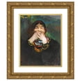 thumbnail image 1 of Filipp Malyavin 15x18 Gold Ornate Wood Frame and Double Matted Museum Art Print Titled - Laughing Baba, 1 of 4