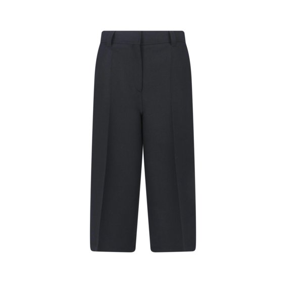 Filippa K Black Blaire Cropped Tailored Wool Trousers (Women's)