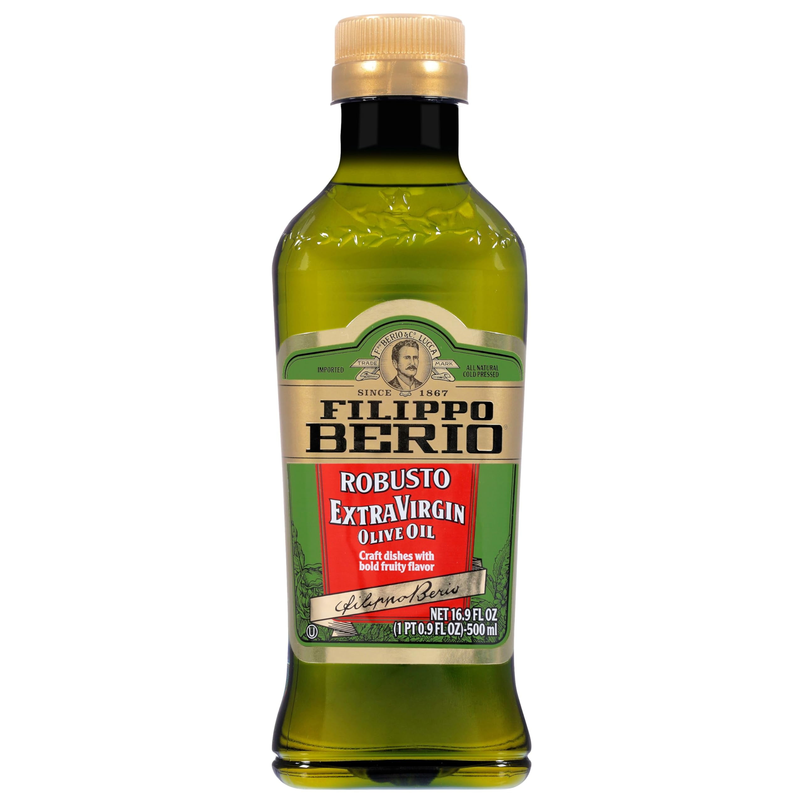 Filippo Berio Robusto Extra Virgin Olive Oil - Cold Pressed, Polyphenol Rich 16.9oz - View #2