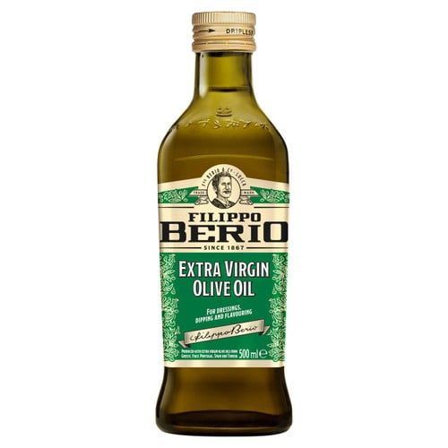 Filippo Berio Extra Virgin Olive Oil 500ml, British Import (Pack of 2)