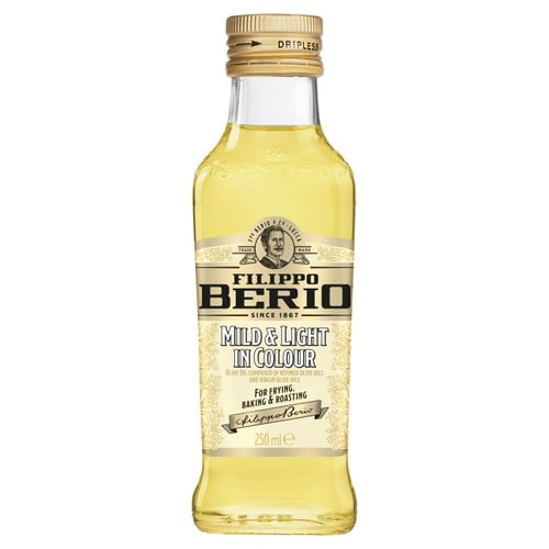Filippo Berio Mild & Light Olive Oil 250ml, British Import (Pack of 2)