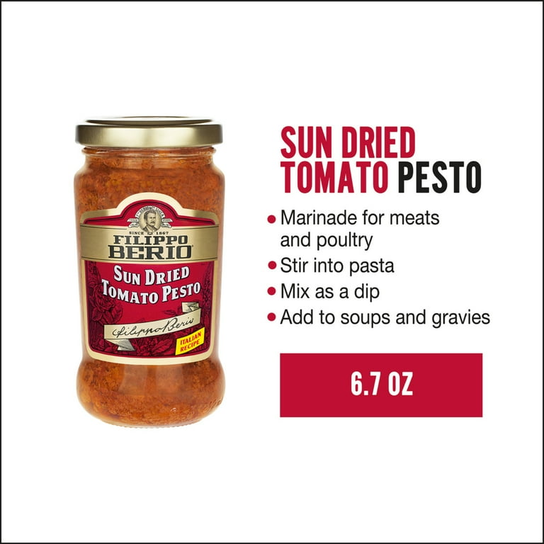 Filippo Berio® Sun Dried Tomato Pesto 6.7 oz. Jar - Walmart.com