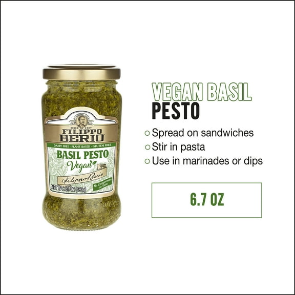 Filippo Berio Vegan Basil Pesto 6.7 oz