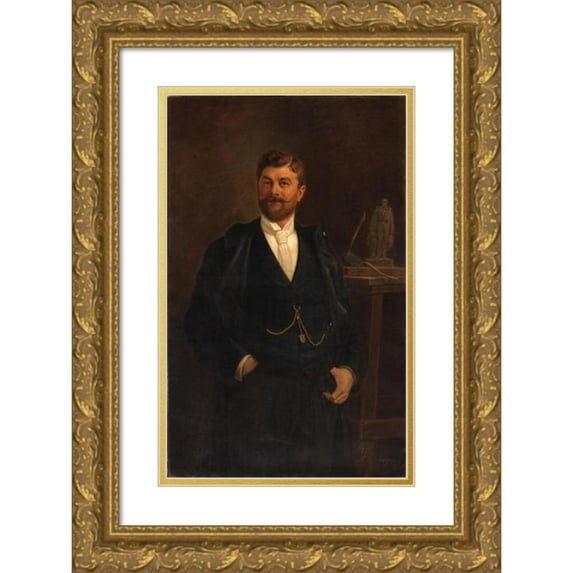 Filippo Costaggini 11x14 Gold Ornate Wood Frame and Double Matted Museum Art Print Titled - Gaetano Trentanova (1899)
