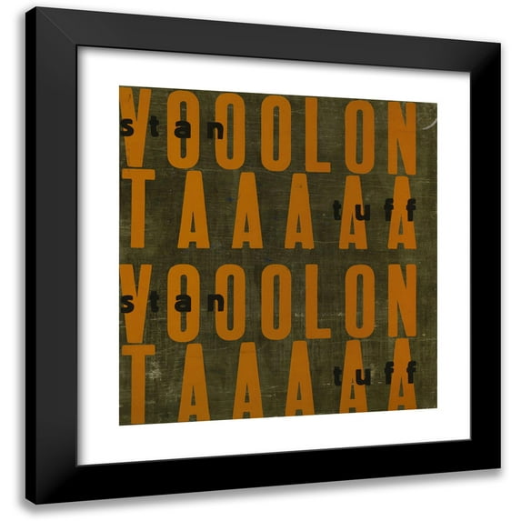 Filippo Tommaso Marinetti 20x21 Black Modern Framed Museum Art Print Titled - Words in Freedom; Futurists Olfactory Tactile-Term Pl. 10 (1932)