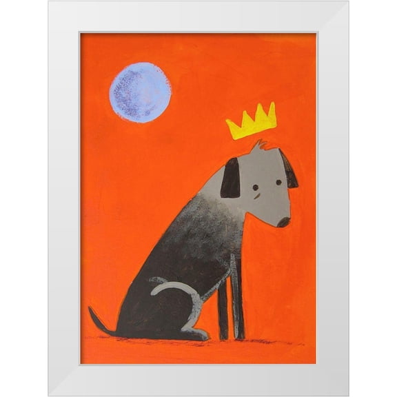 Filiuta, Robert 11x14 White Modern Wood Framed Museum Art Print Titled - Moon Dog