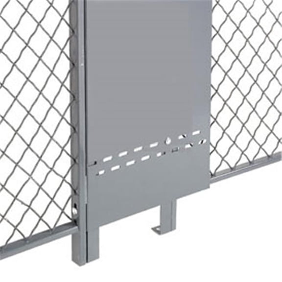 Fill-A-Gap Adjustable Panel for 8 ft. Wire Mesh Partition - Gray - 8'