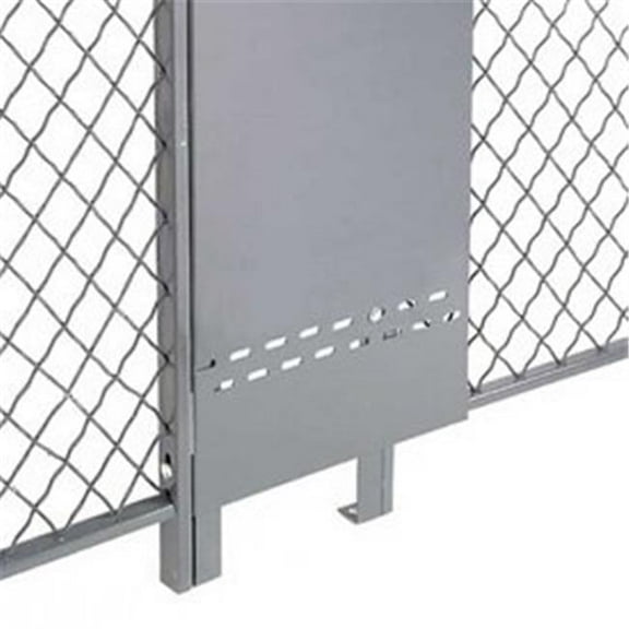 Fill-A-Gap Adjustable Panel for Wire Mesh Partition - Gray - 10 ft.