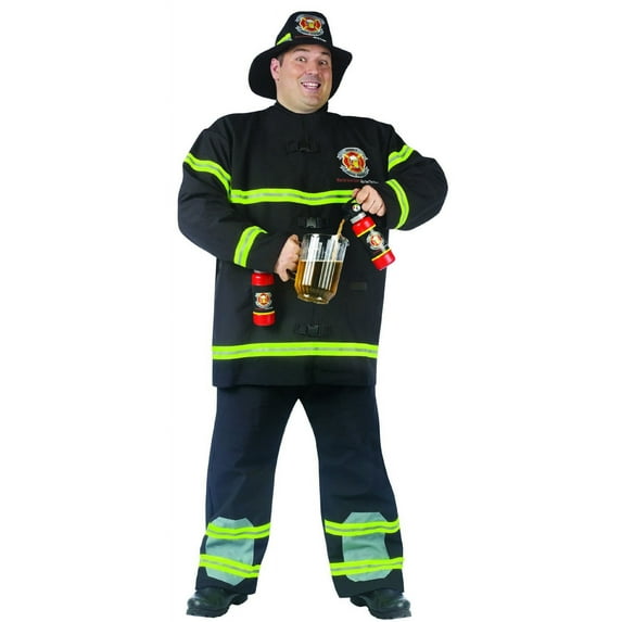 Fill Er' Up Fireman Costume Adult Plus