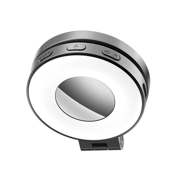 Fill Light for LED Phone Light Attachment Selfie Ring Light Brightness Adjustable Compatible for iPhone Smartphone Vlogs/Photography/Video Conference Color Black