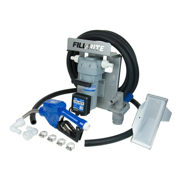 Fill Rite DF012CAN520-RP Stainless Steel 12V 8GPM DEF Transfer Pump Kit, Gray