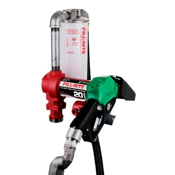 Fill-Rite FR4220HDSFQ Self-Priming Cast Iron 12V 20-GPM Fuel Transfer Pump Kit