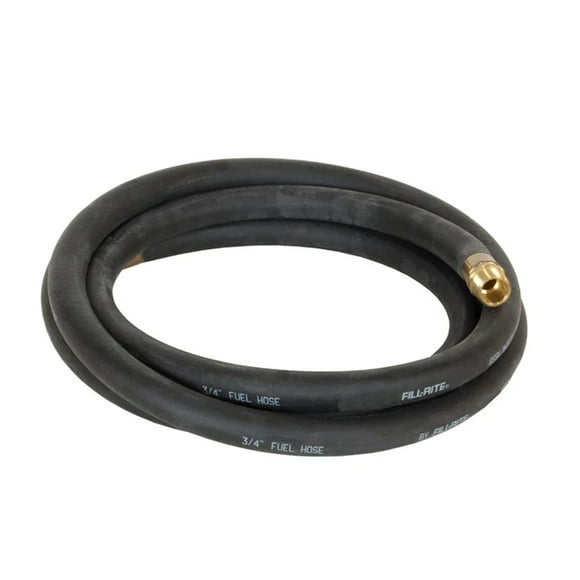 Fill-Rite FRH07512 3/4 Inch x 12 Foot Neoprene Fuel Transfer Hose with Male Ends