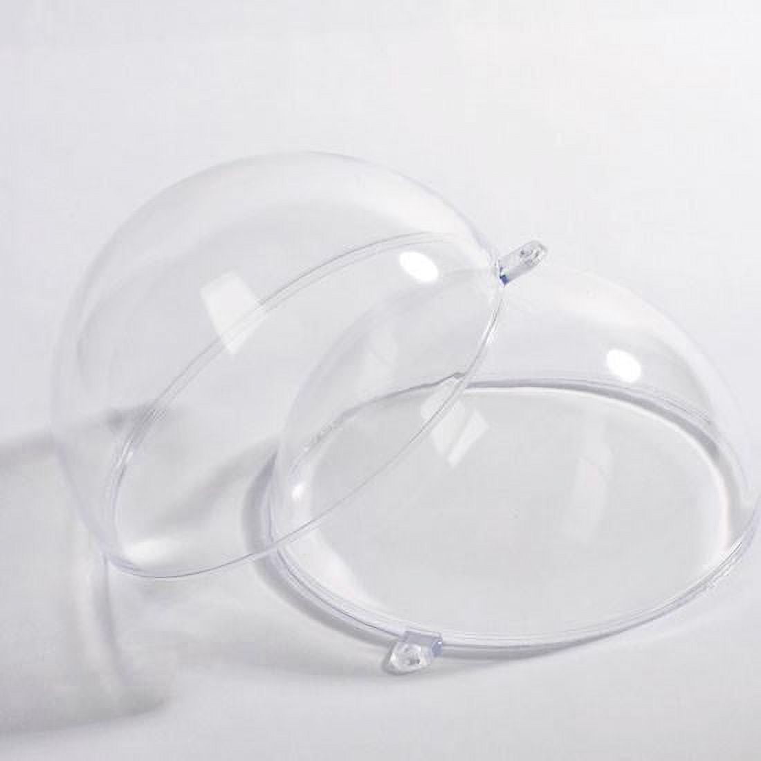 Decorative Fillable Clear Plastic Round Sphere Ball Globe Ornaments for