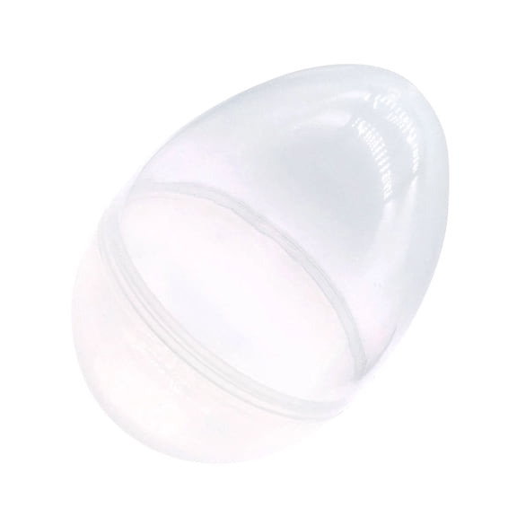 Fillable Easter Egg for Egg Hunt and Spring Party, Clear Plastic Egg for Candy Filling and Gift, Large Empty Easter Egg for Holiday Favor, Transparent A