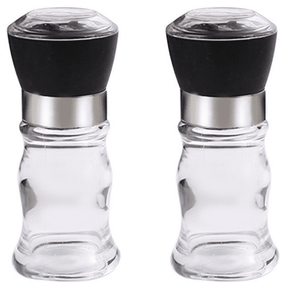 Fillable & Fresh, Durable Glass Blender for Superior Spice Grinding Black Pepper Grinder