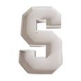 thumbnail image 1 of Fillable Letter S Shaped Paper Box for Graduation Party,10.2-Inch Snack Tray for Fruits and Sweets,DIY Centerpiece Decoration, 1 of 2