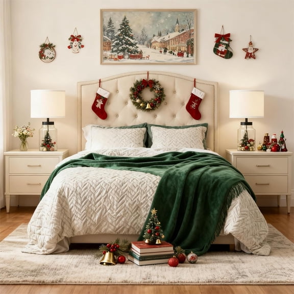 Fillable Table Lamp for Christmas Decorations, Table Lamp with DIY Clear Glass Fillable Modern Glass Lamp with White Lampshade Beside Lamp for Living Room Bedrooms Office Bulbs Included-White