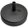 thumbnail image 1 of Fillable Umbrella Base Stand Round Sunburst Plastic Patio Umbrella Base Stand, Pole Holder for Outdoor, Lawn w/ 55lbs Weight Capacity, Adjustment Knob, 1 of 5