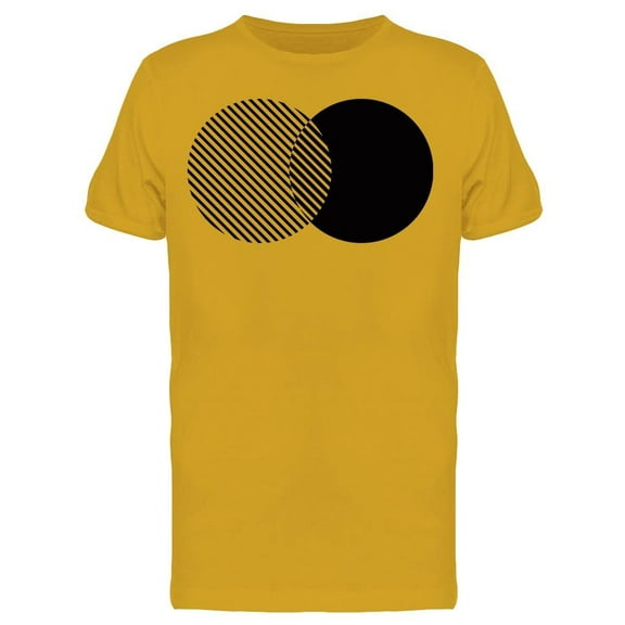 Filled Circle And Lined Circle  T-Shirt Men -Image by Shutterstock, Male Small