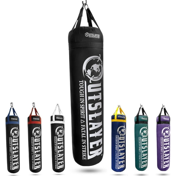 Filled Punching Bag 100 lbs Heavy Bag | Kicking & Boxing Bag for Boxing, Taekwondo, Kickboxing, Martial Arts MMA Heavy Bag Training Practice | Made in USA