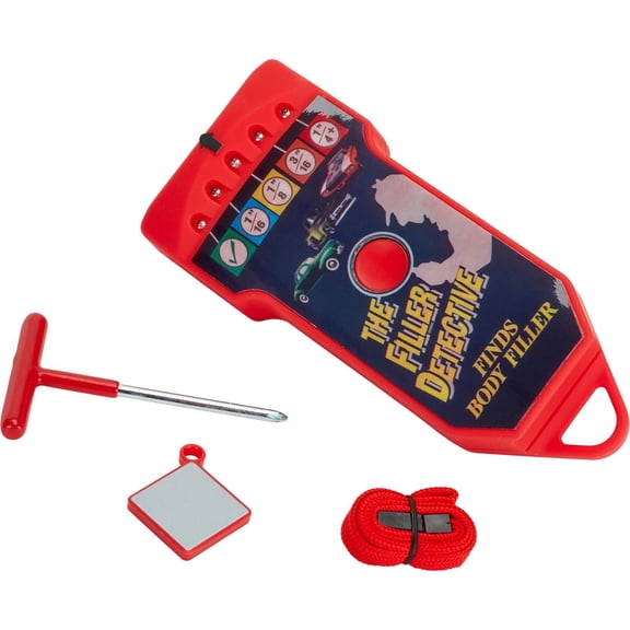 The Filler Detective - Hidden Damage Detection Tool with Sound and Visual LED Alert - Winner of SEMA Show 1st Place Award - Portable and Easy to Use - Includes Lanyard for Ready Hand Hold Access
