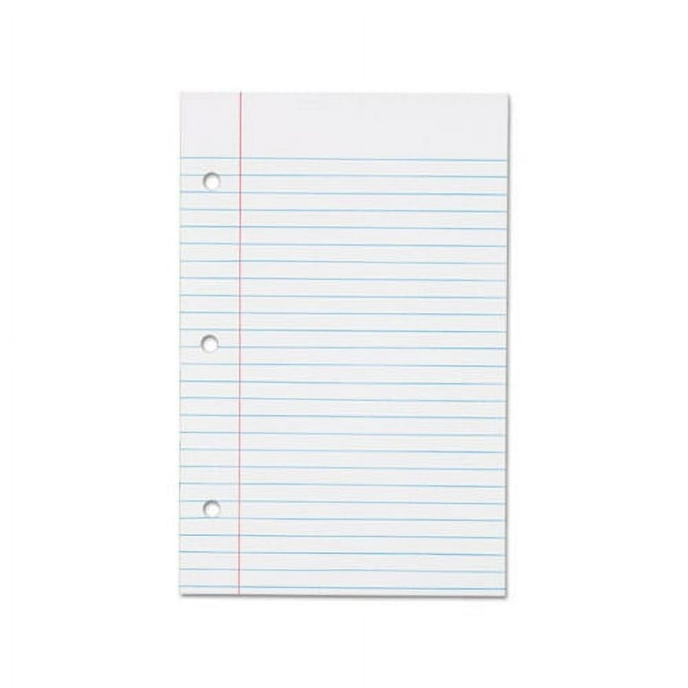 Filler Paper, 3-Hole, 8.5 x 11, Medium/College Rule, 100/Pack Filler Paper, 3-Hole, 8.5 x 11, Medium/College Rule, 100/Pack