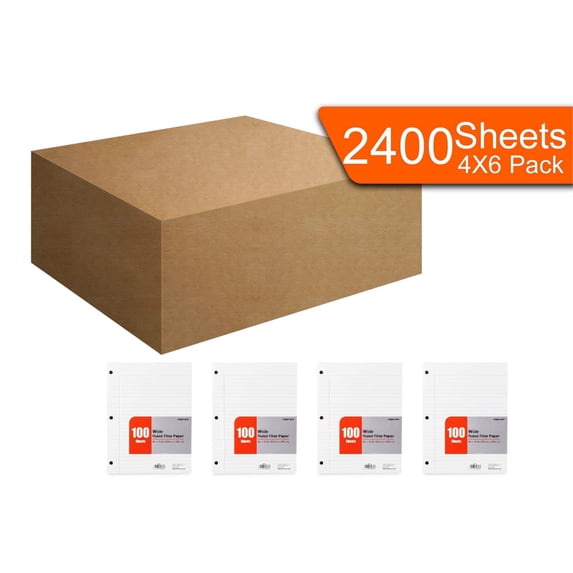 Filler Paper - Wide Ruled 2400 Sheets