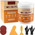 thumbnail image 1 of Filler,  Repair Kit, 16 Ounce Paintable & Stainable  Putty Filler,  Scratch Cracks Holes Repair Furniture, Exterior  Filler Water Resistant,  Putty (White), 1 of 7