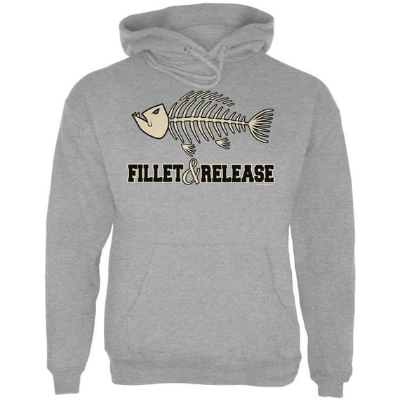 Fillet And Release Mens Hoodie Sport Grey MD