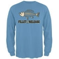 thumbnail image 1 of Fillet And Release Mens Long Sleeve T Shirt Carolina Blue 3X-LG, 1 of 1