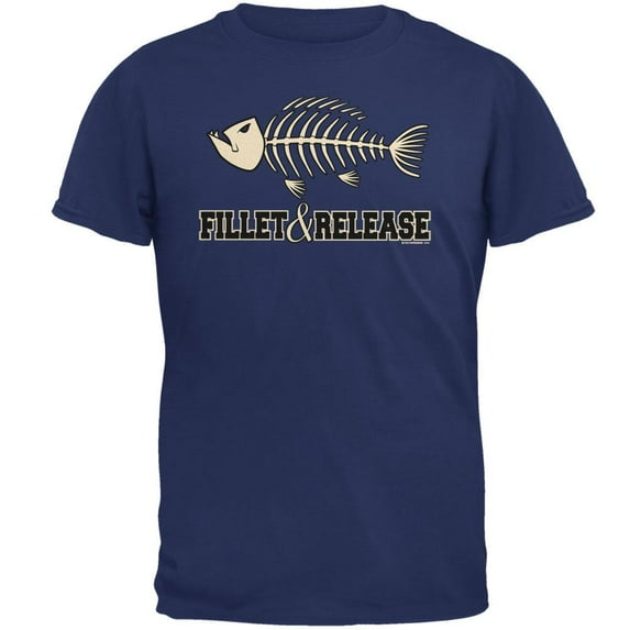 Fillet And Release Mens T Shirt Metro Blue LG